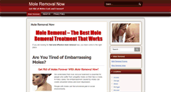 Desktop Screenshot of mole-removal-now.com